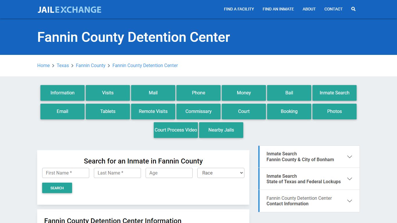 Fannin County Detention Center - Jail Exchange